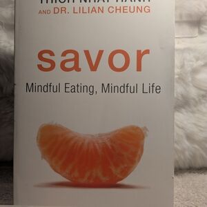 Savor Book - Orange and White Cover
